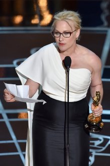 Patricia T. Arquette, actriz estadounidense ganadora del Óscar a Mejor actriz de reparto por su papel en Boyhood.